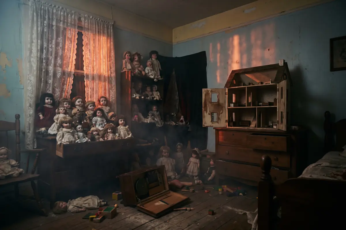 A nursery full of porcelain dolls at Nightmare's Gate